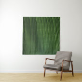 Waterdruppels op groen blad wandkleed (In Situ (horizontaal))