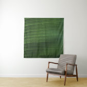 Waterdruppels op groen blad wandkleed (In situ)
