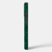 Waterdruppels op groen metaal Case-Mate iPhone case (Achterkant / Links)