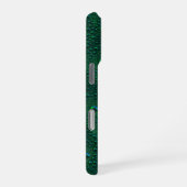 Waterdruppels op groen metaal iPhone hoesje (Rechterkant)