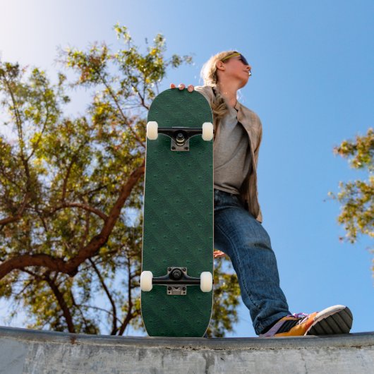 Waterdruppels op groen metaal persoonlijk skateboard (Buiten 1)