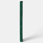 Waterdruppels op groen metaal samsung galaxy hoesje (Linkerkant)