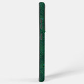 Waterdruppels op groen metaal samsung galaxy hoesje (Rechterkant)