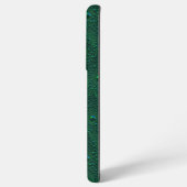 Waterdruppels op groen metaal samsung galaxy hoesje (Achterkant horizontaal)