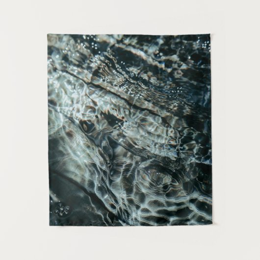 Waterdruppels op het waterlichaam wandkleed (Voorkant)