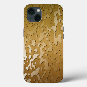 Waterdruppels op koper geborsteld metaal Case-Mate iPhone case