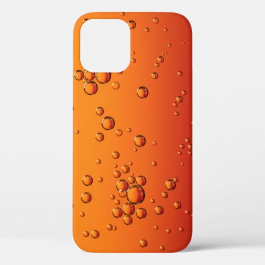 Waterdruppels op oranje oppervlak Case-Mate iPhone case (Achterkant)