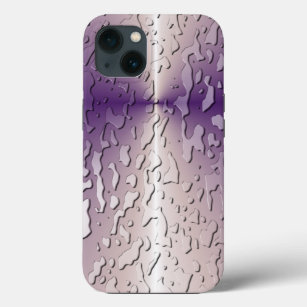 Waterdruppels op Violet Glass Case-Mate iPhone Case