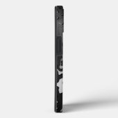 Waterdruppels op zwart glas Case-Mate iPhone case (Achterkant / Rechts)