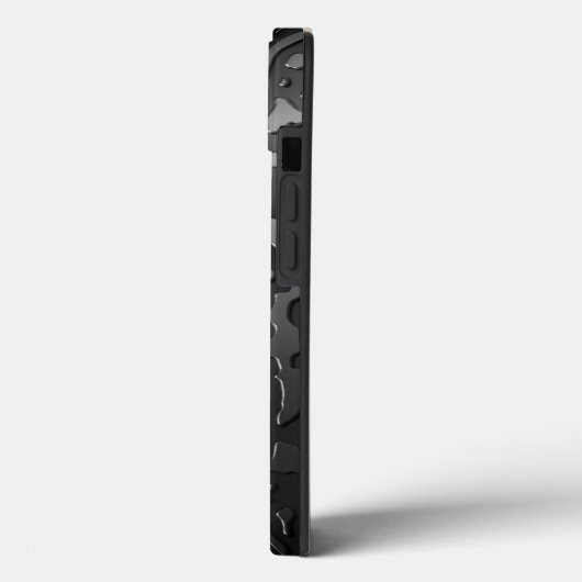 Waterdruppels op zwart glas Case-Mate iPhone case (Achterkant / Links)