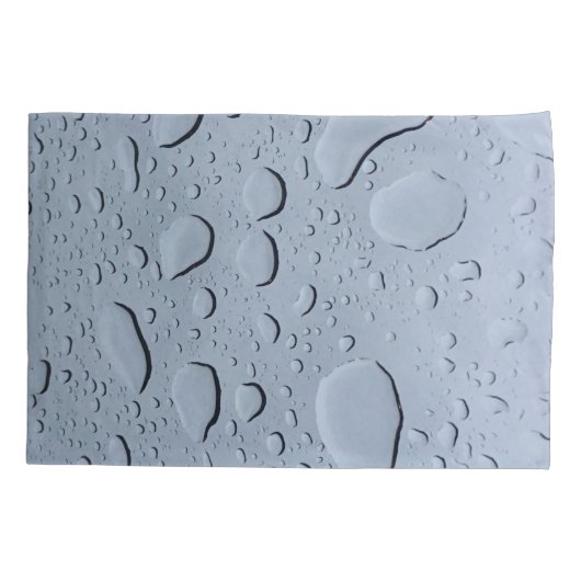 Waterdruppels Patronen Gray Grey Abstract Artsy Kussensloop (Achterkant)