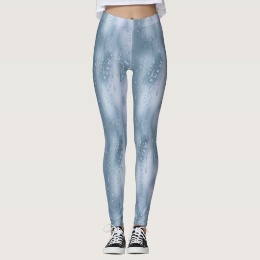 Waterdruppels Patroon Leggings – Koel & Verfrissen (Voorkant)