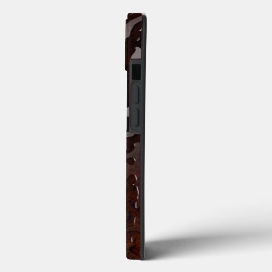 Waterdruppels: pompwater op houten graan Case-Mate iPhone case (Achterkant / Links)