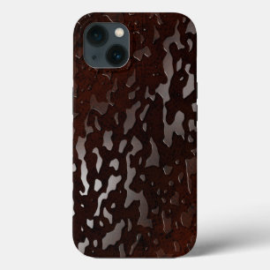 Waterdruppels: pompwater op houten graan Case-Mate iPhone case