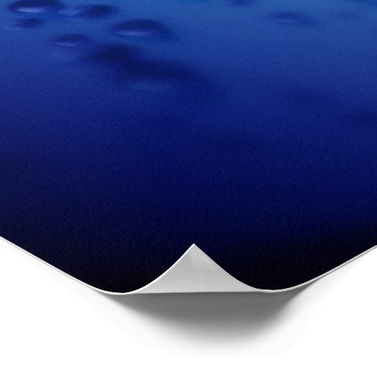 Waterdruppels Poster (Hoek)
