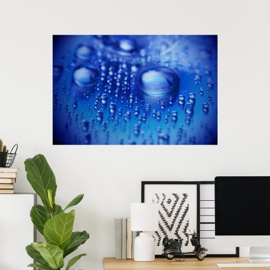 Waterdruppels Poster (Thuiskantoor)