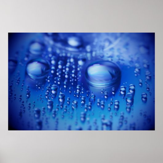 Waterdruppels Poster (Voorkant)