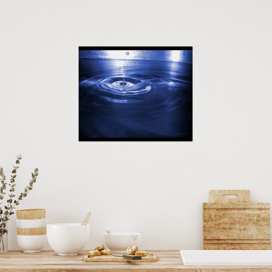 Waterdruppels Poster (Keuken)