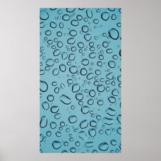 Waterdruppels Poster (Voorkant)