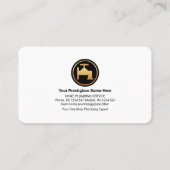 Waterdruppels — reflectie visitekaartje (Achterkant)