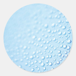 Waterdruppels Regen Natte macrofoto Abstracte zome Ronde Sticker