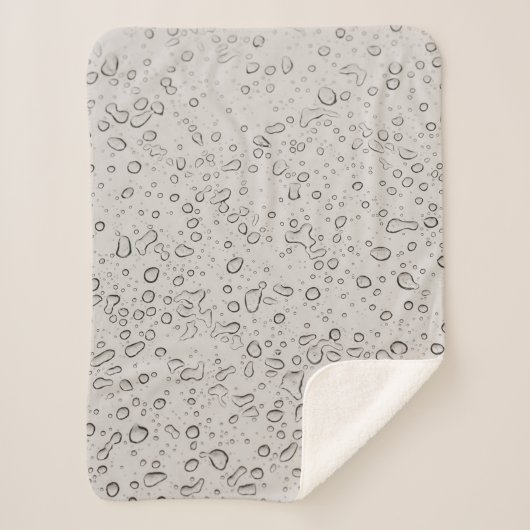 Waterdruppels Sherpa Deken (Voorkant)