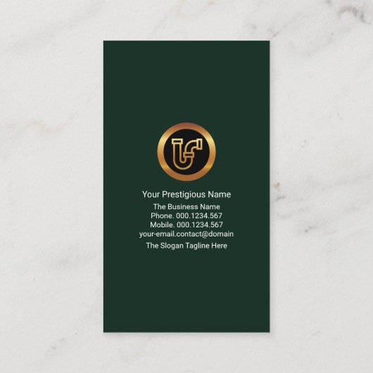 Waterdruppels Silver Faucet Leambing  Visitekaartje (Achterkant)