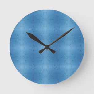 Waterdruppels tegen blauwe lucht ronde klok