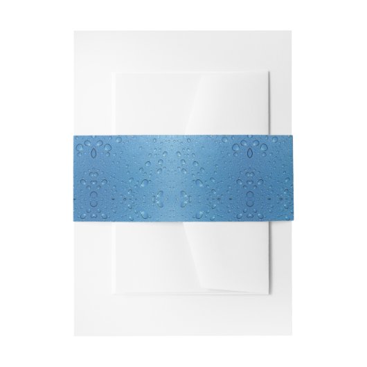 Waterdruppels tegen blauwe lucht uitnodigingen wikkel (Voorkant Voorbeeld)