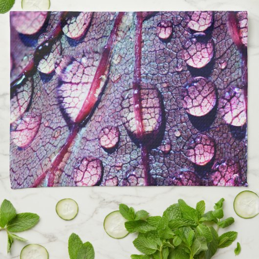 Waterdruppels Theedoek (Gevouwen)