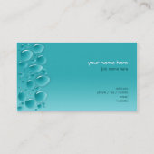 Waterdruppels, vers Natte Aqua Visitekaartje (Achterkant)