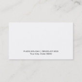 Waterdruppels Visitekaartje (Achterkant)