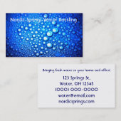 Waterdruppels Visitekaartje (Voorkant / Achterkant)