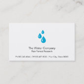 Waterdruppels Visitekaartje (Voorkant)