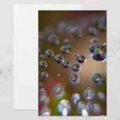 Waterdruppels-Water in beweging Briefpapier (Voorkant / Achterkant)