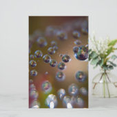 Waterdruppels-Water in beweging Briefpapier (Staand voorkant)