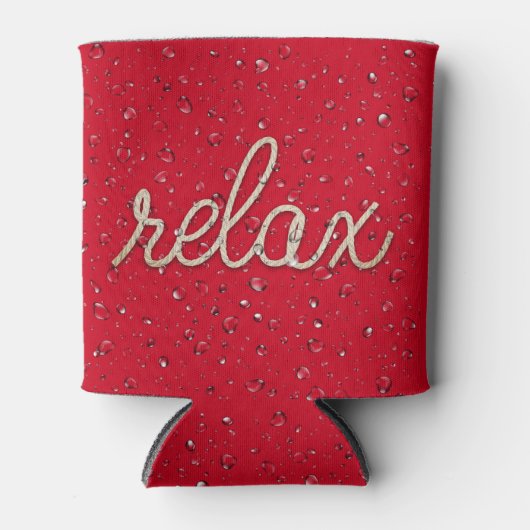 Waterdruppeltje met de Koelbox van de Tekst van de Blikjeskoeler (Voorkant)