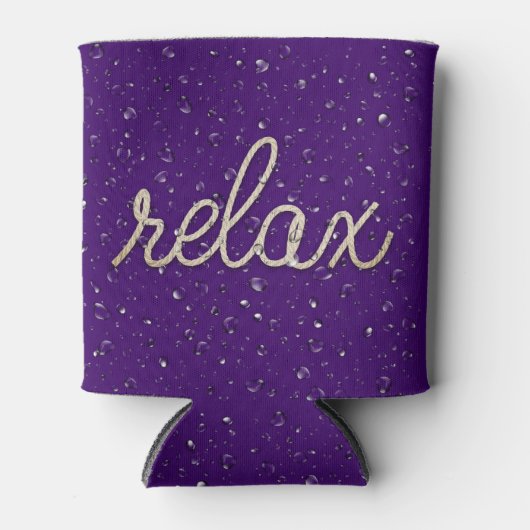 Waterdruppeltje met de Koelbox van de Tekst van de Blikjeskoeler (Voorkant)