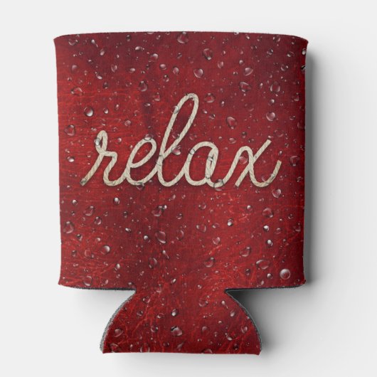 Waterdruppeltje met de Koelbox van de Tekst van de Blikjeskoeler (Achterkant)