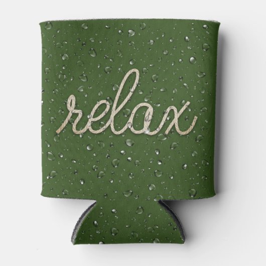 Waterdruppeltje met de Koelbox van de Tekst van de Blikjeskoeler (Voorkant)