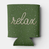 Waterdruppeltje met de Koelbox van de Tekst van de Blikjeskoeler (Achterkant)