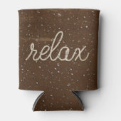 Waterdruppeltje met piek Tekst verwijderen Blikjeskoeler (Voorkant)