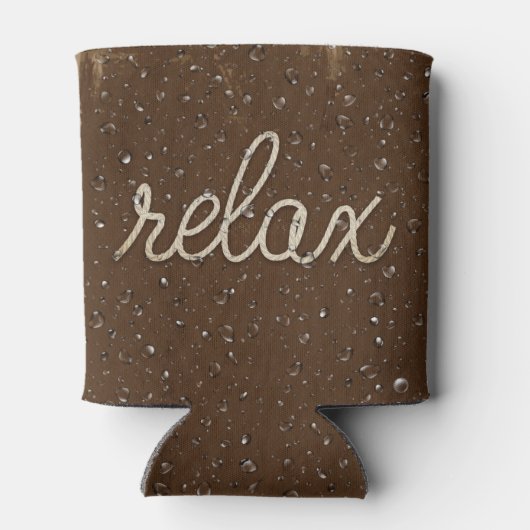 Waterdruppeltje met piek Tekst verwijderen Blikjeskoeler (Achterkant)