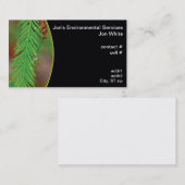 Waterdruppeltje op kaalpersplaten visitekaartje (Voorkant / Achterkant)