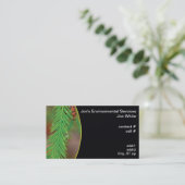 Waterdruppeltje op kaalpersplaten visitekaartje (Staand voorkant)