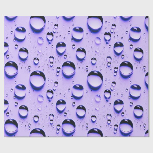 waterdruppeltjes cadeaupapier (Vlak)