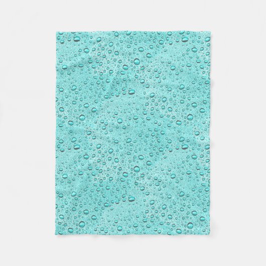 Waterdruppeltjes voor waterhuisdieren fleece deken (Voorkant)