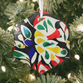 Waterdruppelvormen, hedendaagse geometrische kunst glas ornament