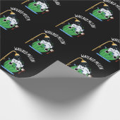 Watered Melon Funny Watermeloen Pun Dark BG Cadeaupapier (Hoek)