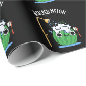 Watered Melon Funny Watermeloen Pun Dark BG Cadeaupapier (Rol Hoek)